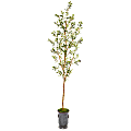 Nearly Natural Olive Tree 90”H Artificial Plant With Decorative Planter, 90”H x 22”W x 19”D, Green/Gray 1 thumbnail image