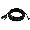 Mimo Monitors USB Cable 15-foot - 15 ft Mini USB/USB Data Transfer/Power Cable for Touchscreen Monitor, Monitor - First End: 1 x 4-pin USB Type A - Male, 1 x 4-pin Type A Power - Male - Second End: 1 x Mini USB - Male - Extension Cable - Black - 1 1 thumbnail image