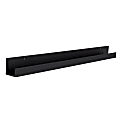 Kate And Laurel Levie Wall Shelf, 3-1/2”H x 42”W x 3-1/2”D, Black 1 thumbnail image