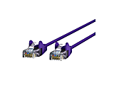 Belkin CAT6 Slim Gigabit Snagless UTP Ethernet Cable - 20 ft Category 6 Network Cable  - CE001B20PURS 1 thumbnail image