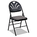 Samsonite® Fanfare High-Back Padded Folding Chair, 35 1/2"H x 18 1/2"W x 21 3/4"D, Black, Carton Of 4 1 thumbnail image