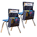 Teacher Created Resources Chair Pockets, 18"H x 15-1/2"L x 2"W, Black, Set Of 2 Pockets