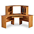 South Shore Furniture Prairie Collection Corner Desk With Hutch, 55"H x 62"W x 62"D, Country Pine 1 thumbnail image