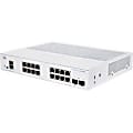 Cisco 250 CBS250-16T-2G Ethernet Switch - 16 Ports - Manageable - 2 Layer Supported - Modular - 2 SFP Slots - CBS25016T2GNA 1 thumbnail image