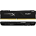Kingston HyperX Fury 32GB (2 x 16GB) DDR4 SDRAM Memory Kit - For Desktop PC - 32 GB (2 x 16GB) - DDR4-2666/PC4-21300 DDR4 SDRAM - 2666 MHz - CL16 - 1.20 V - Non-ECC - Unbuffered - 288-pin - DIMM - Lifetime Warranty
