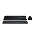 Logitech® MX Keys S Wireless Keyboard And Mouse Combo With Palm Rest, Full Size, 22% Recycled, Black, 920-012274 1 thumbnail image