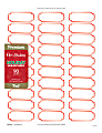 Geo Studios Foil Mailing Labels, 49265, Rounded Corners, 1” x 2-11/16", Red, Pack Of 90 Labels 1 thumbnail image