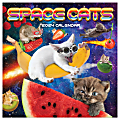 2024 TF Publishing Humor Monthly Mini Wall Calendar, 7” x 7”, Space Cats, January To December