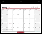 Office Depot® Brand Monthly Desk/Wall Calendar, 11" x 8", White, January To December 2022, OD201200 1 thumbnail image