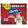 Charmin Ultra Strong 2-Ply Mega Toilet Paper Rolls, 4-1/2” x 4”, White, 242 Sheets Per Roll, Pack Of 18 Rolls 1 thumbnail image