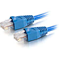 C2G 7ft Cat5e Snagless Unshielded (UTP) Network Patch Cable (USA-Made) - Blue - Category 5e for Network Device - RJ-45 Male - RJ-45 Male - USA-Made - 7ft - Blue 1 thumbnail image