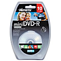 Memorex® Mini DVD-R Media Spindle, 1.4GB/30 Minutes, Pack Of 10