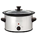 Nesco® 1.5 Qt 120W Metallic Portable Slow Cooker, Silver 1 thumbnail image