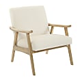 Ave Six Work Smart™ Weldon Chair, Linen/Light Brown