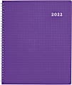 Brownline® 14-Month DuraFlex Monthly Planner, 7-1/8" x 8-7/8", Purple, December 2021 To January 2023, CB1200V.BLK 1 thumbnail image