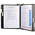 Djois by Tarifold Wall-Mountable Antimicrobial Reference Display Unit - Support Letter 8.50" x 11" Media - Clear, Black - Metal - 1 Each 1 thumbnail image