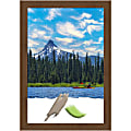 Amanti Art Wood Picture Frame, 28" x 40", Matted For 24" x 36", Carlisle Brown