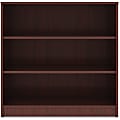 Lorell® 36"H 3-Shelf Bookcase, Mahogany 1 thumbnail image