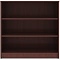 Lorell® 36"H 3-Shelf Bookcase, Mahogany