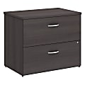 Bush Business Furniture Studio C 24"D Lateral 2-Drawer File Cabinet, Storm Gray, Delivery