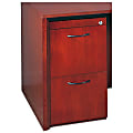Mayline® Group Corsica File/File Pedestal, 27"H x 15"W x 18"D, Sierra Cherry, Unfinished Top