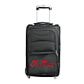 Denco Sports Luggage NCAA Expandable Rolling Carry-On, 20 1/2" x 12 1/2" x 8", Ole Miss Rebels, Black