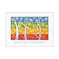 Personalized Designer Greeting Cards With Envelopes, FSC Certified, 7 7/8" x 5 5/8", Colors Of The Season, Box Of 25