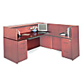 Mayline® Group Reception Desk Top, 2"H x 72"W x 32"D, Sierra Cherry