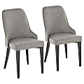 LumiSource Nueva Chairs, Gray/Black, Set Of 2 Chairs 1 thumbnail image