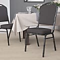 Flash Furniture HERCULES Fabric Crown-Back Stacking Banquet Chair, Gray/Silver 1 thumbnail image