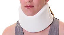 Medline Soft Foam Cervical Collar, Medium/X-Large, 3 3/4" x 19", White 1 thumbnail image
