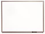 SKILCRAFT® Non-Magnetic Melamine Dry-Erase Whiteboard, 48" x 72", Aluminum Frame With Silver Finish (AbilityOne 7110-01-568-0398)