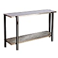 SEI Thornsett Console Table With Mirrored Top, 29-1/2"H x 50-1/4"W x 14-1/4"D, Champagne/Smoke