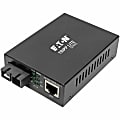 Eaton Tripp Lite Series Gigabit Singlemode Fiber to Ethernet Media Converter, POE+ - 10/100/1000 SC, 1310 nm, 20 km (12.4 mi.) - N785P01SCSM1 1 thumbnail image
