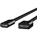 Belkin Sync/Charge Micro-USB/USB Data Transfer Cable - 3 ft Micro-USB/USB Data Transfer Cable - First End: 1 x USB 3.1 Type C - Male - Second End: 1 x Micro USB 3.1 Type B - Male - 10 Gbit/s - Black 1 thumbnail image