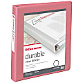 Office Depot® Durable View Binder, 1" Round Rings (175 Sheet Capacity), Coral, 1 Binder 1 thumbnail image