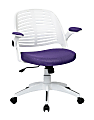 Ave Six Tyler Polyester Mid-Back Office Chair, Purple/White