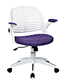 Ave Six Tyler Polyester Mid Back Office Chair PurpleWhite - Office Depot