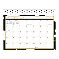 See Jane Work® Black Dot Monthly Academic Mini Desk Pad Calendar, 11" x 8-1/2", July 2020 To June 2021, SJ101-706A