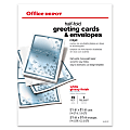 Office Depot® Brand Premium Greeting Cards, Half-Fold Glossy, 8 1/2" x 11", Pack Of 15 1 thumbnail image