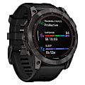 Garmin fenix 7X Sapphire Solar Multisport GPS Watch, Carbon Gray