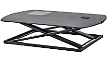 Bostitch® Manual Standing Desk Riser, 15-3/4"H x 31"W x 22"D, Black