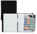 Rediform® NotePro® Executive Notebook, 9 1/4" x 7 1/4", College Ruled, 150 Pages, Black