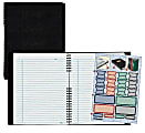 Rediform® NotePro® Executive Notebook, 9 1/4" x 7 1/4", College Ruled, 150 Pages, Black 1 thumbnail image