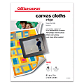 Office Depot® Inkjet Canvas Cloths, Letter Size (8 1/2" x 11"), Pack Of 10 1 thumbnail image