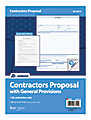 Adams® Contractor Proposal Unit Sets, 3-Part, 10 15/16" x 8 1/2", Multicolor, Pack Of 50 1 thumbnail image