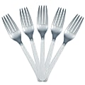 JAM PAPER Premium Utensils Party Pack, Plastic Forks, Silver, 48 Disposable Forks/Pack  1 thumbnail image