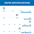 Hammermill® Premium Color Multi-Use Printer & Copy Paper, 5 Reams, Photo White, Letter (8.5" x 11"), 2500 Sheets Per Case, 28 Lb, 100 Brightness 2 thumbnail image