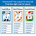 Hammermill® Premium Color Multi-Use Printer & Copy Paper, 5 Reams, Photo White, Letter (8.5" x 11"), 2500 Sheets Per Case, 28 Lb, 100 Brightness 3 thumbnail image
