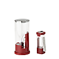 Honey-Can-Do Coffee And Sugar Dispenser Set, Red/Chrome
